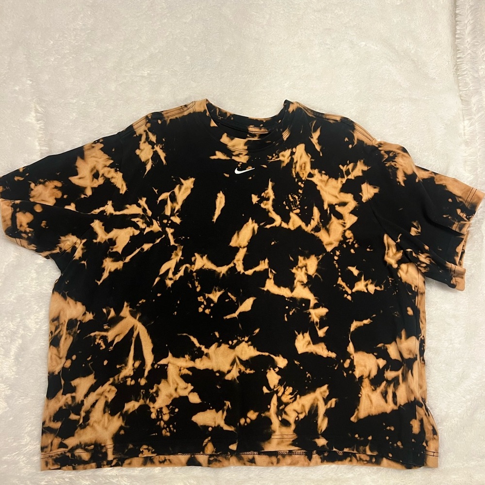 bleached nike tee